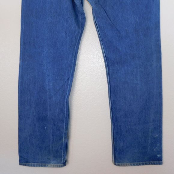 Levis 501 XX Jeans Size 40 x 34 Denim 5 Pocket Indigo Blue Casual Button Fly - Picture 10 of 10